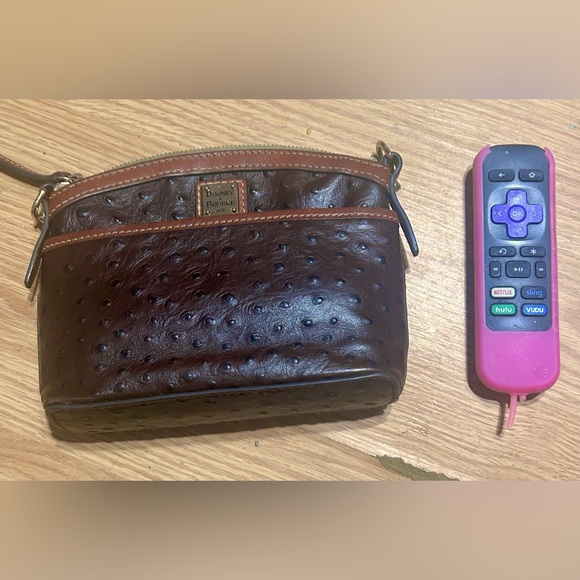 Dooney & Bourke ostrich crossbody style bag (no straps included) - Picture 3 of 5